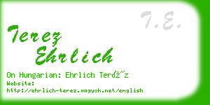 terez ehrlich business card